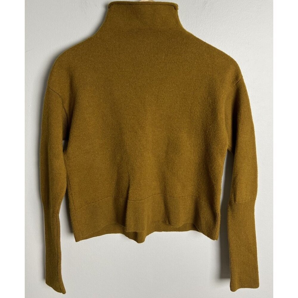 Wilfred Turtleneck Sweater Merino Wool Size Medium Yellow Cozy Womenâs